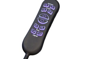 Backlit wipeable clearly labelled hand piece